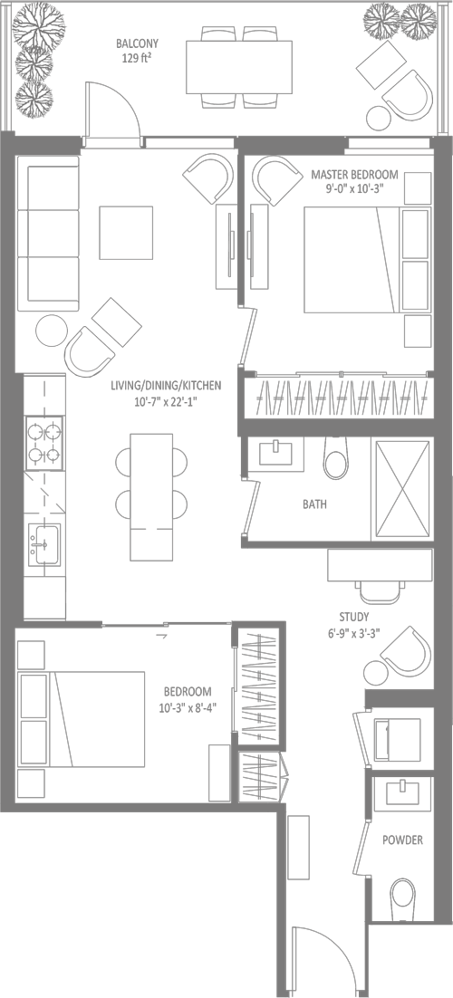 Floor Plan Suite 306