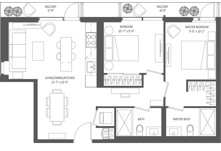 Floor Plan Suite 810